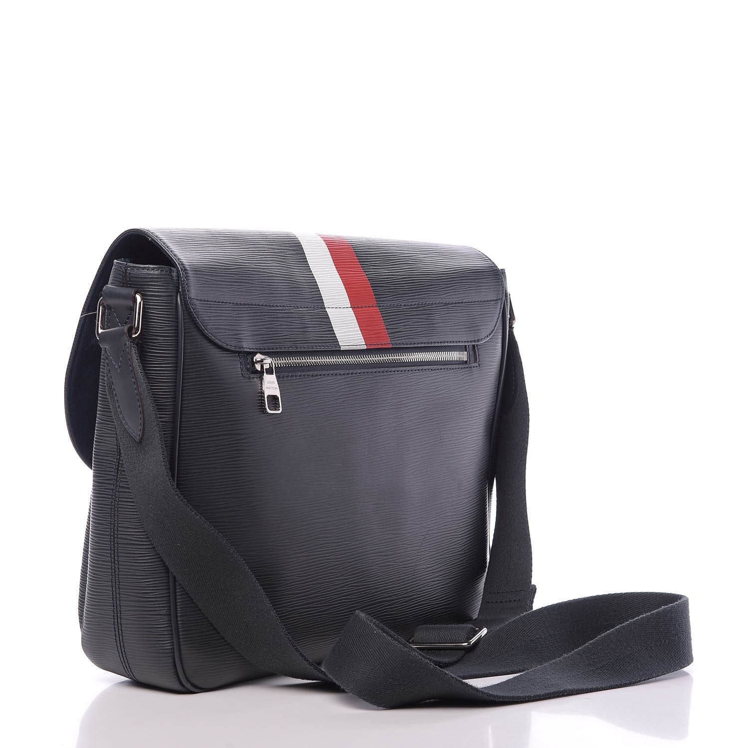 Louis Vuitton Epi Christopher Messenger Navy Stripes 3 of 10