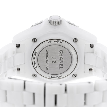 Chanel Stainless Steel Ceramic 33mm J12 Wanted de Chanel Limited Edition Quartz Watch White 4 of 5