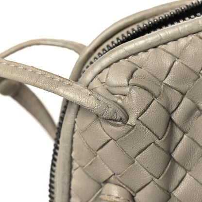 Bottega Veneta Nappa Intrecciato Nodini Crossbody Messenger Light Grey 11 of 14