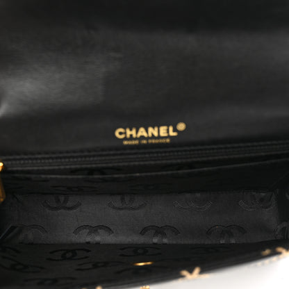 Chanel Calfskin Quilted Contrast Stitch Medium Flap Black 4 of 9