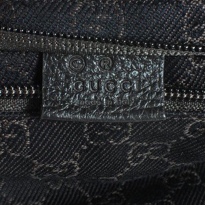 Gucci Denim Monogram Large Collapsible Travel Tote Dark Brown 5 of 8