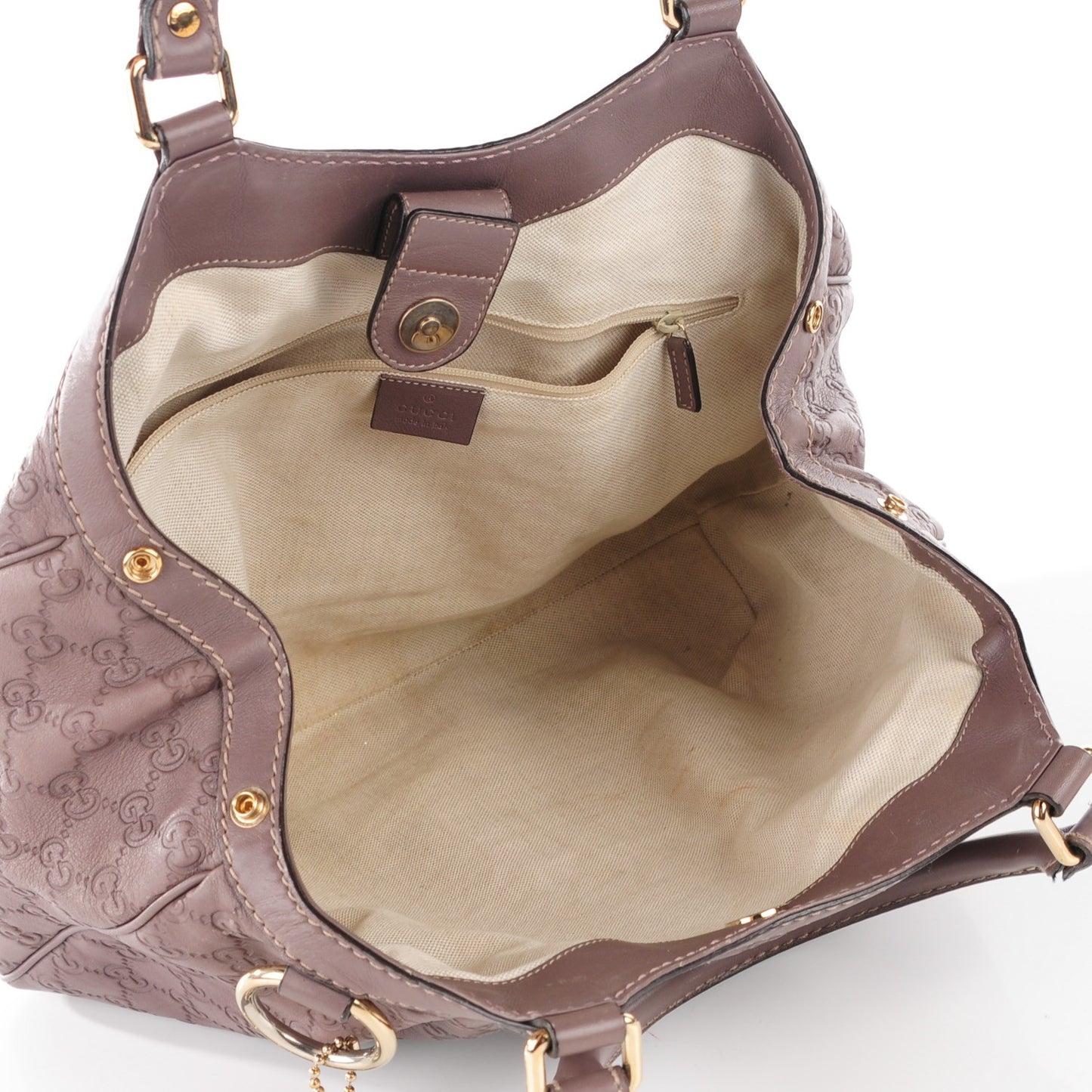 Guccissima Signature Medium Sukey Tote New Mauve
