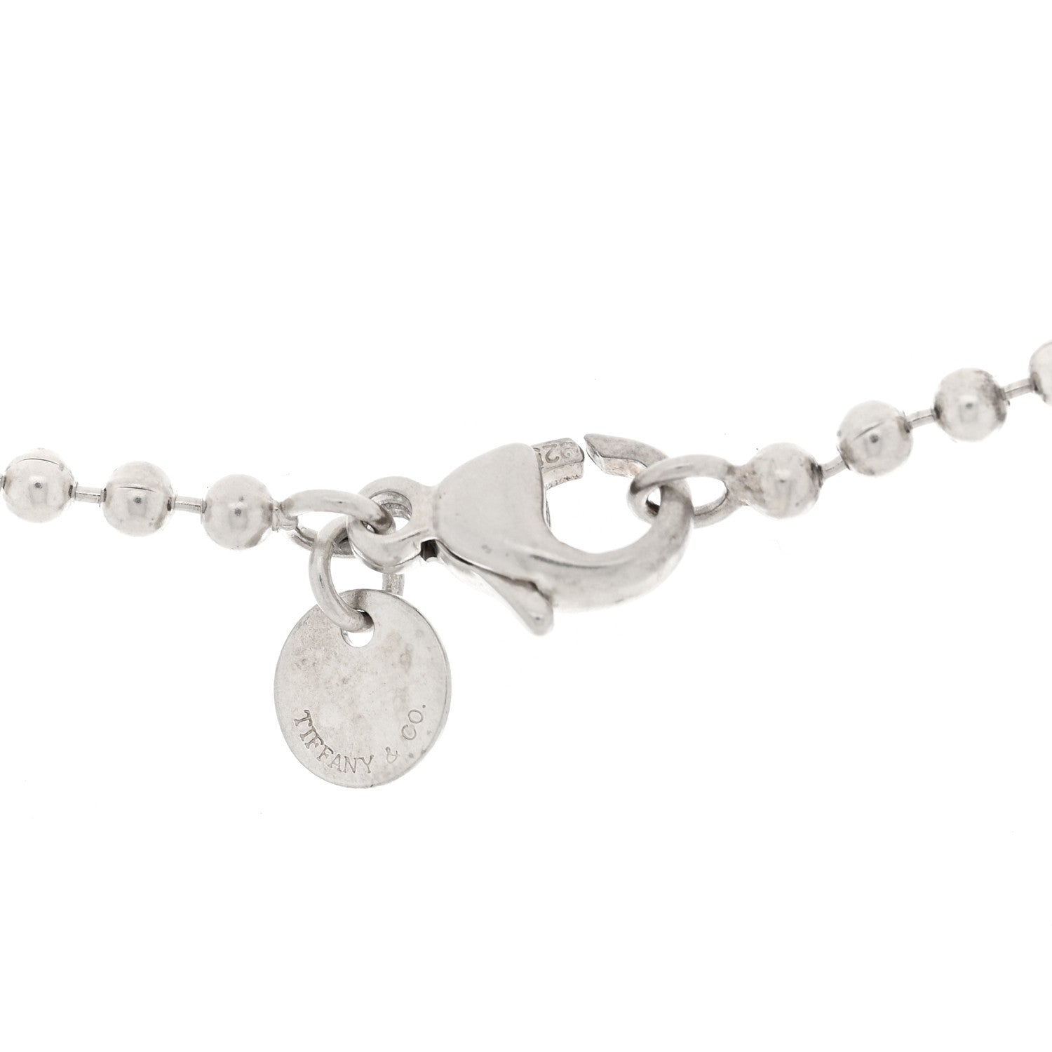 Tiffany Sterling Silver Bead Chain Necklace 34" 3 of 3