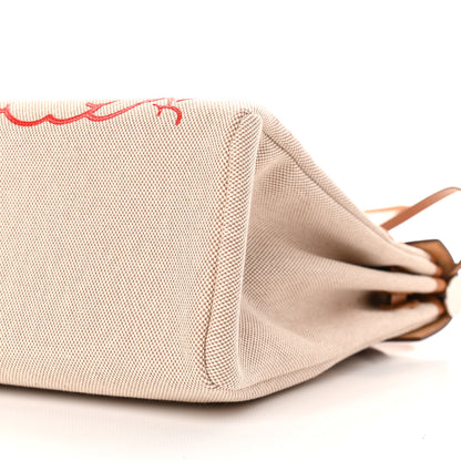 Hermes Vache Hunter Toile Pegase Pop Herbag Zip Retourne 31 PM Capucine Ecru 10 of 10