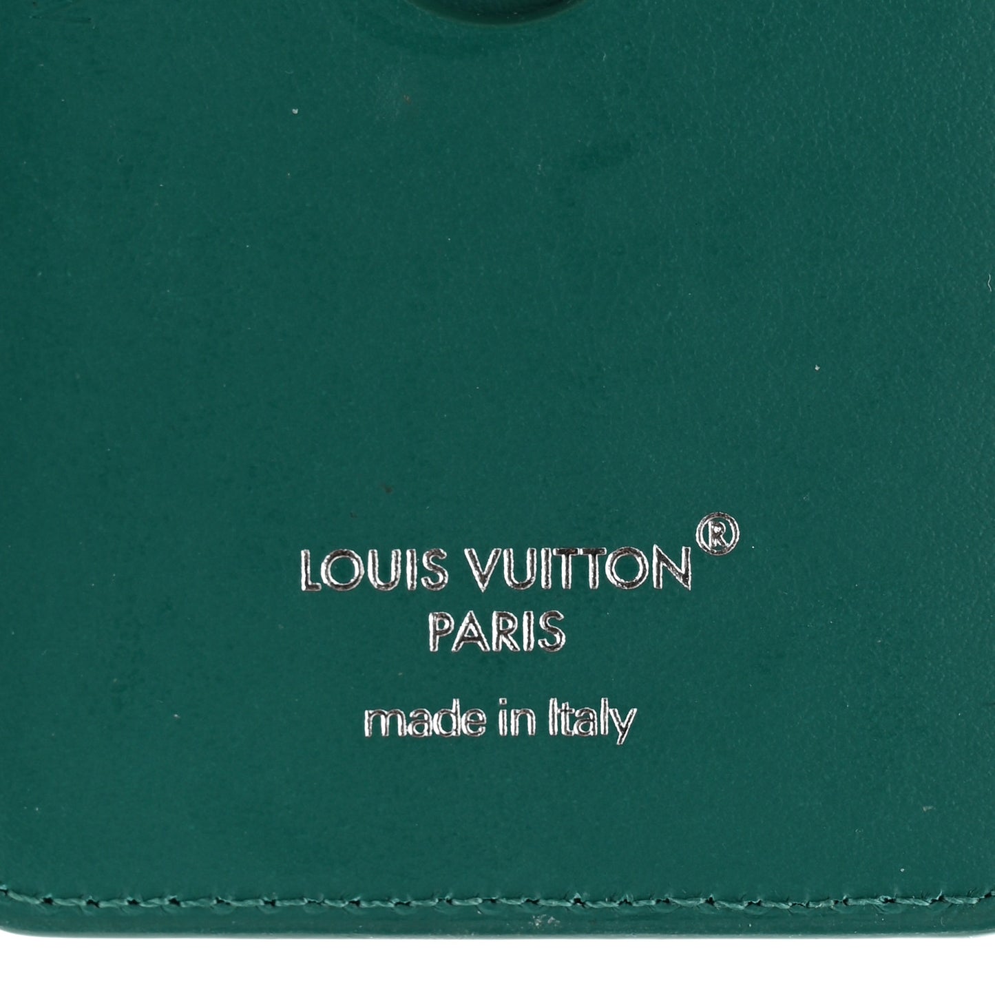 Monogram Macassar Magnetic Card Holder Borneo Green