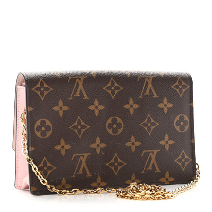 Louis Vuitton Monogram Flore Chain Wallet Rose Ballerine 3 of 9