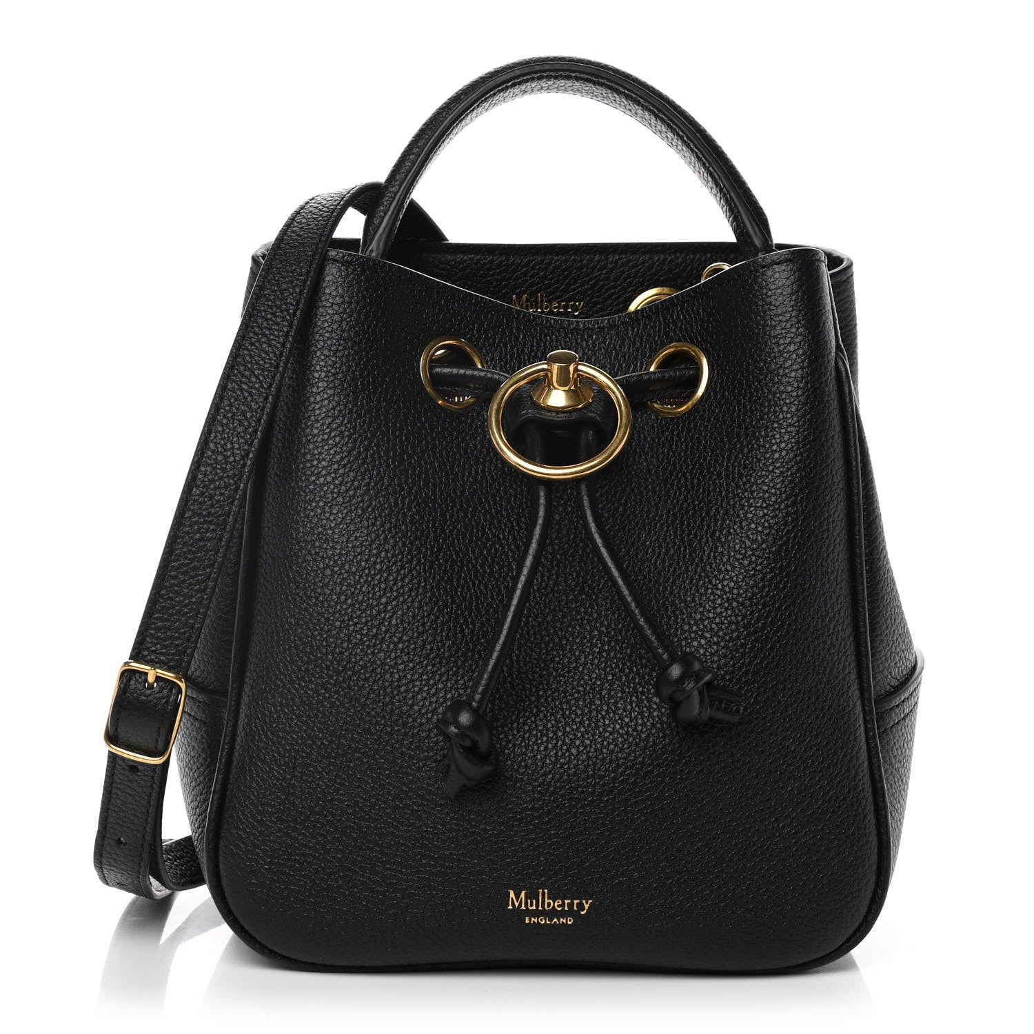 Mulberry Small Classic Grain Small Hampstead Black 1 of 10