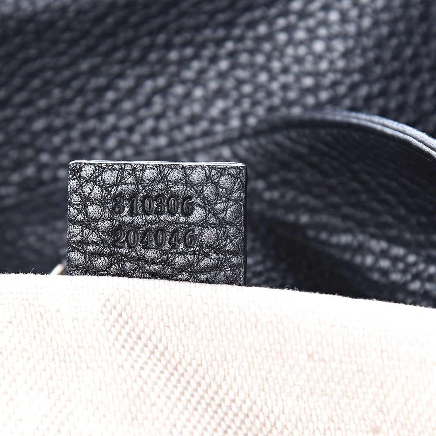 Gucci Pebbled Calfskin Large Soho Chain Shoulder Bag Black 6 of 10