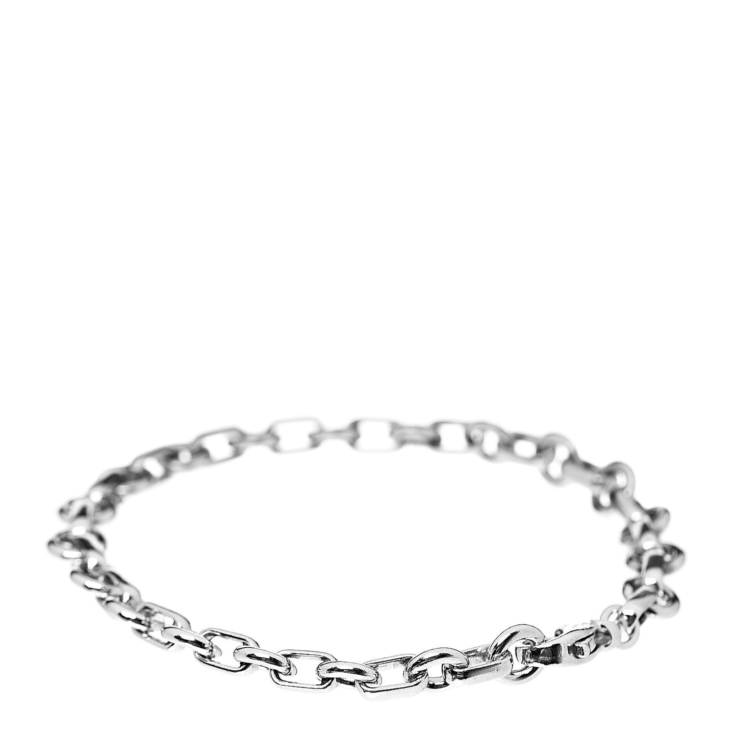 Sterling Silver Round Chain Link Bracelet