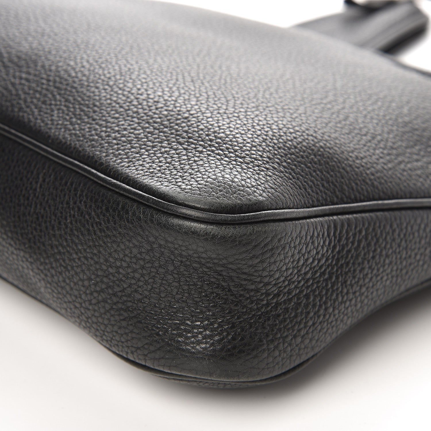 Hermes Taurillon Clemence Massai PM Black 11 of 12