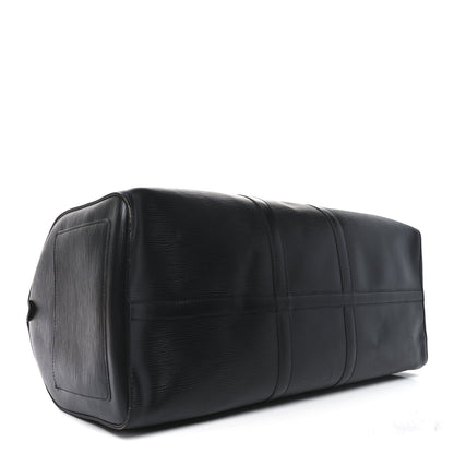 Louis Vuitton Epi Keepall 55 Black 3 of 9