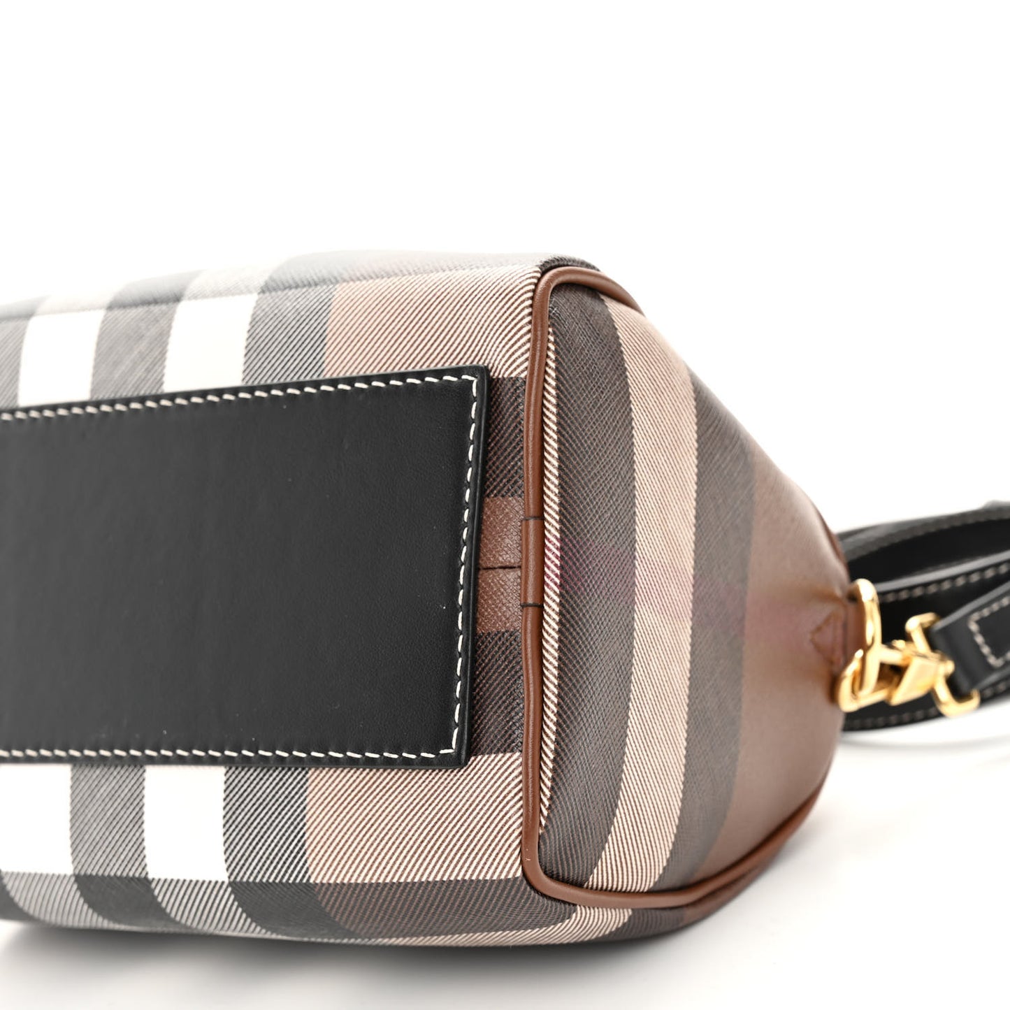 E-canvas Check Mini Bowling Bag Dark Birch Brown