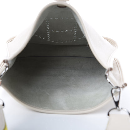 Hermes Taurillon Clemence Amazone Evelyne III PM Craie Lime 5 of 11