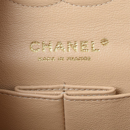 Chanel Caviar Quilted Medium Double Flap Beige Clair 6 of 8