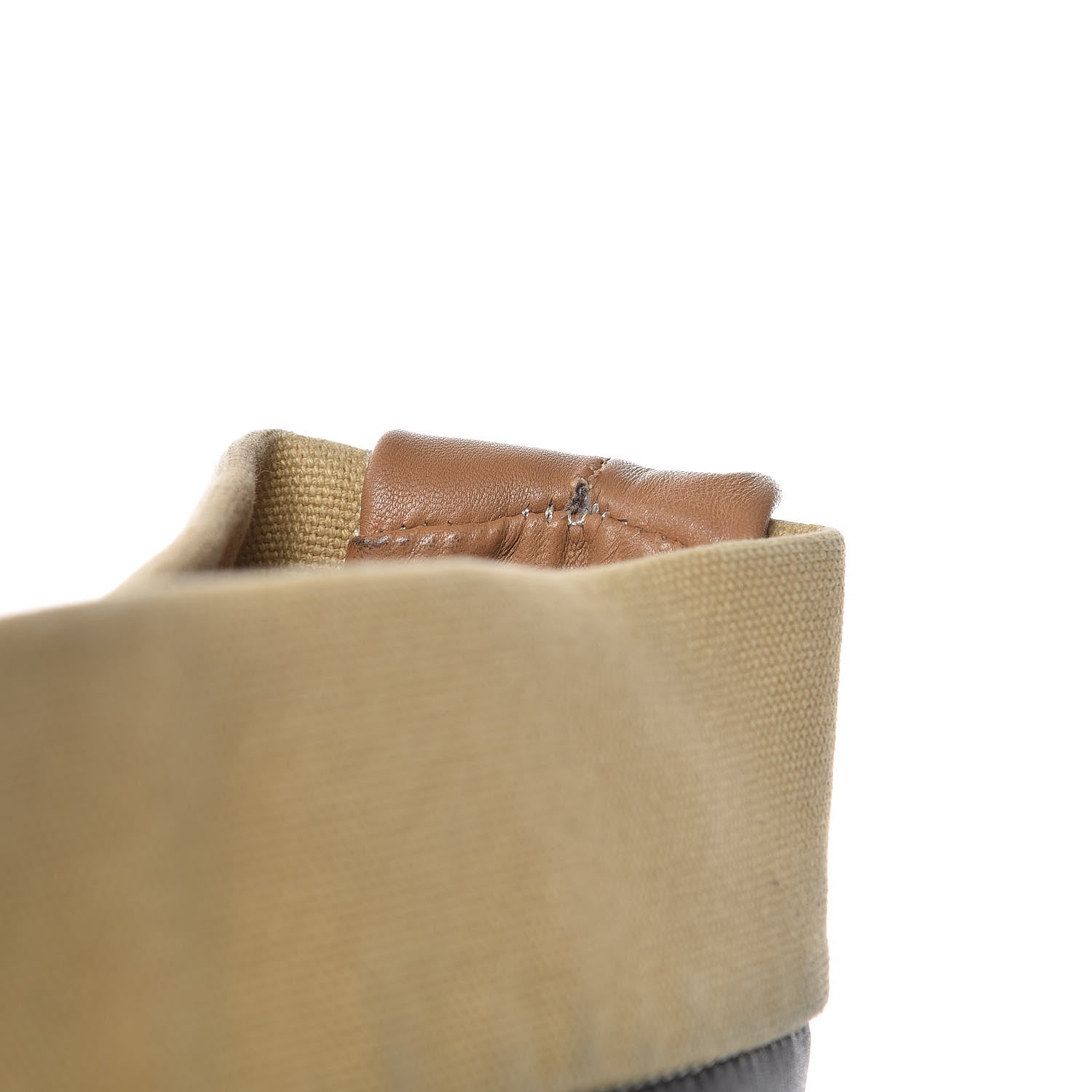 Celine Lambskin Calfskin Band Twisted Cabas Black 19 of 19