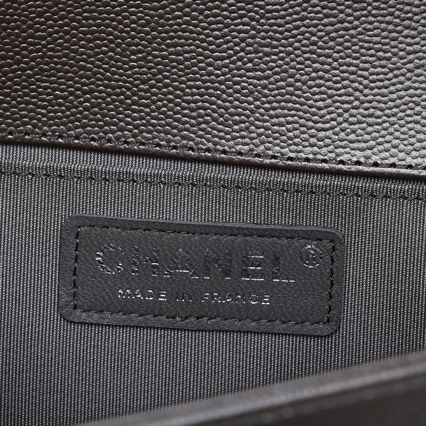 Metallic Caviar Quilted Medium Boy Flap Copper