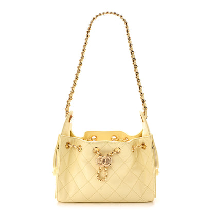 Chanel Caviar Quilted Mini Chanel 25 Handbag Light Yellow 1 of 11