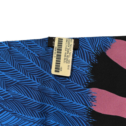 Hermes Silk Zebra Pegasus Maxi Twilly Corail Vieux Rose Bleu 3 of 4