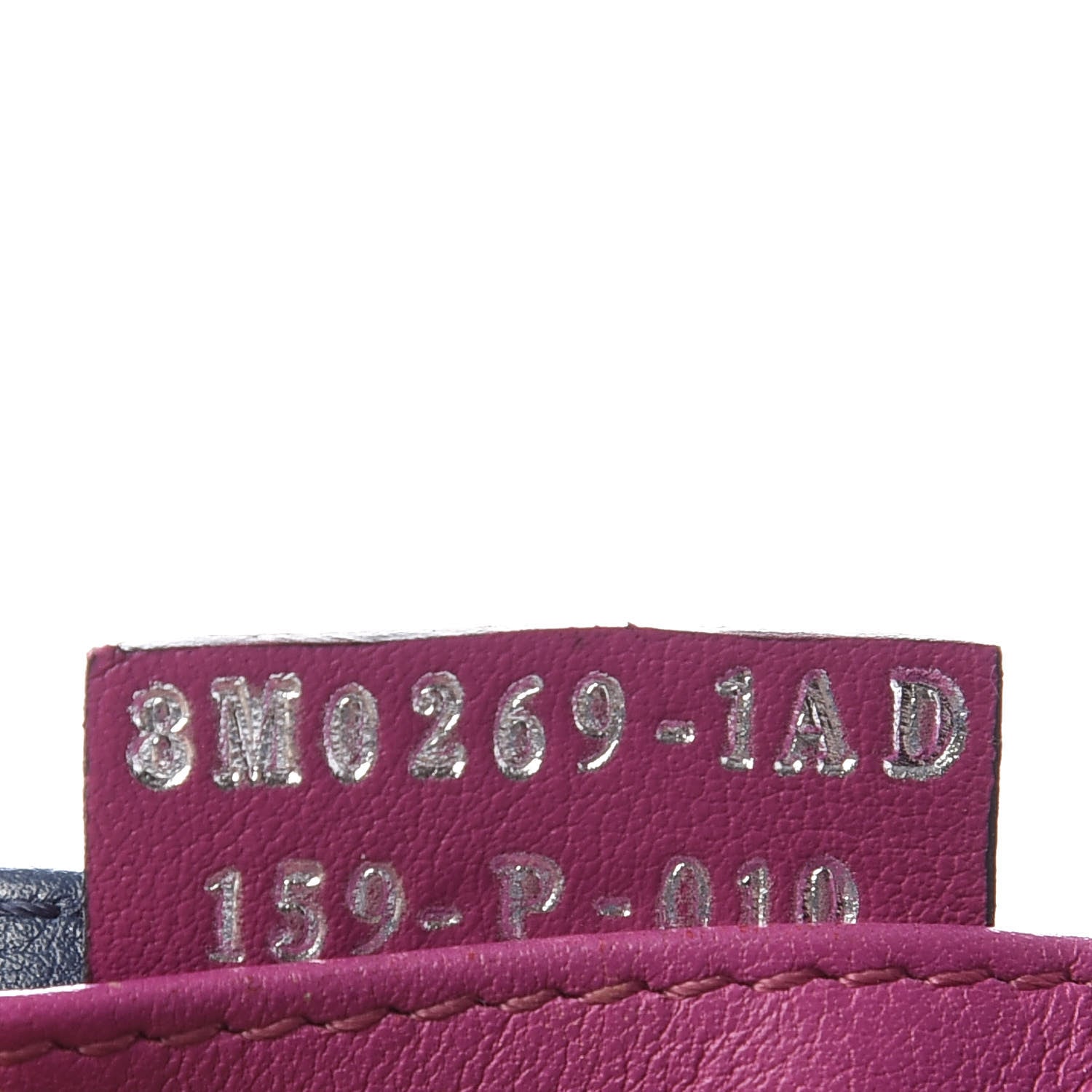Fendi Vitello Dolce Bi-Color Card Holder Magenta Cobalt 7 of 7
