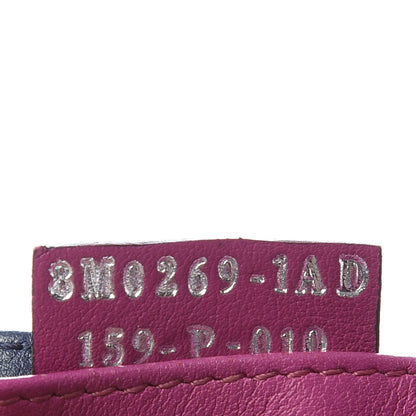 Fendi Vitello Dolce Bi-Color Card Holder Magenta Cobalt 7 of 7