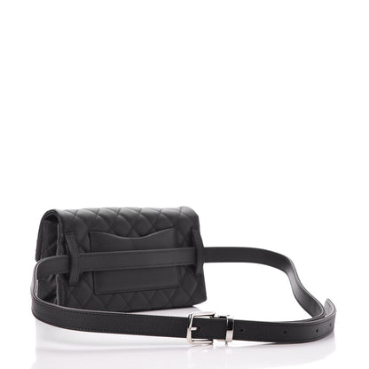 Chanel Grained Calfskin Quilted 2.55 Reissue Flap Belt Bag Clutch Black 3 of 7