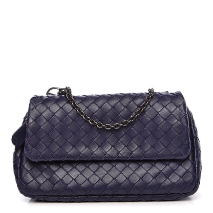 Bottega Veneta Nappa Intrecciato Mini Chain Messenger Atlantic 1 of 10