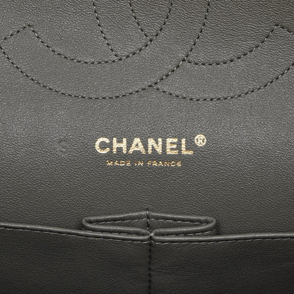 Chanel Lambskin Chevron Quilted Jumbo Double Flap Grey 6 of 7