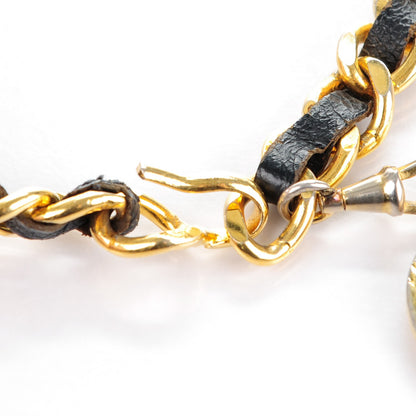 Chanel Lambskin Chain Medallion Belt Gold Black 5 of 5