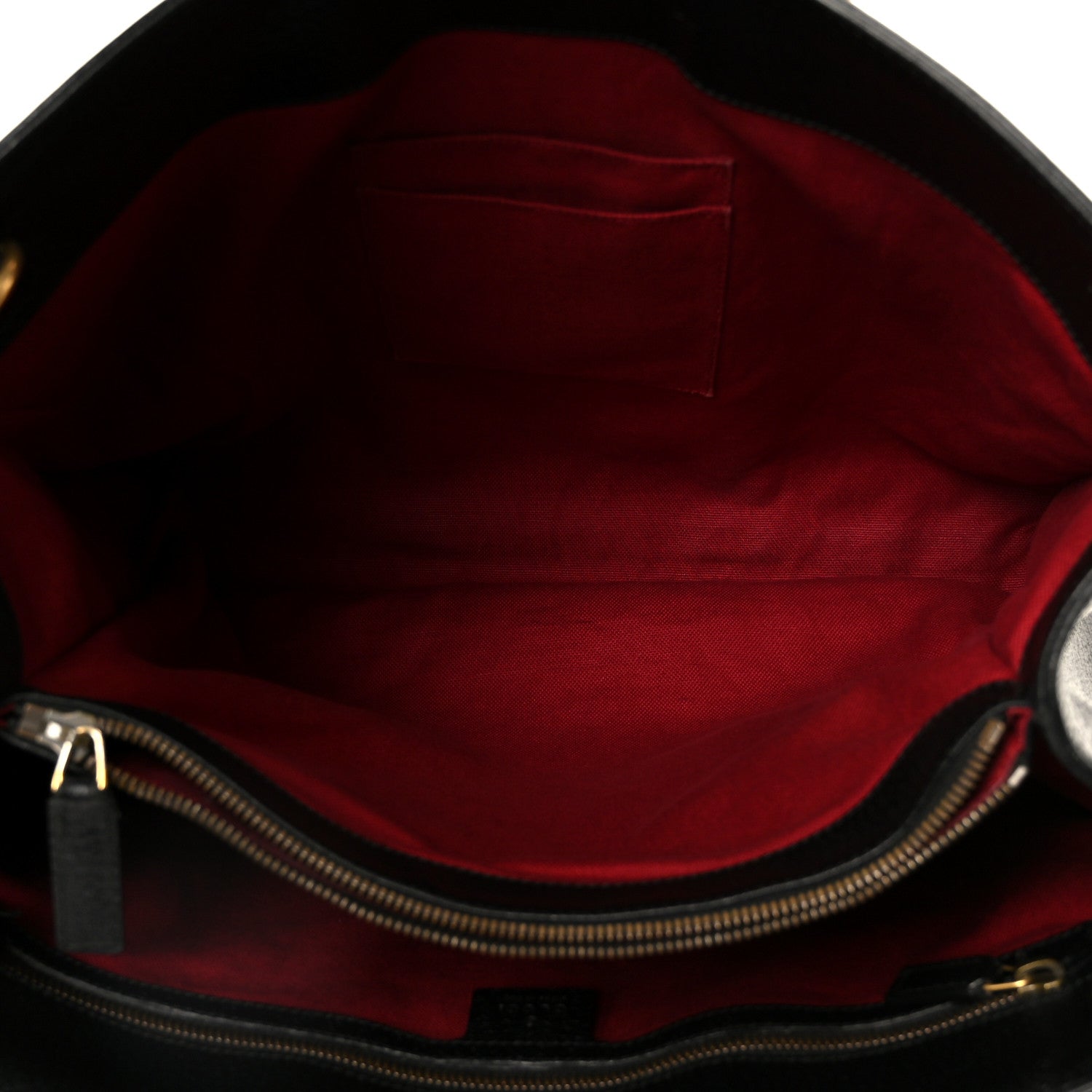 Gucci Grained Calfskin Web Top Handle Tote Black 5 of 11