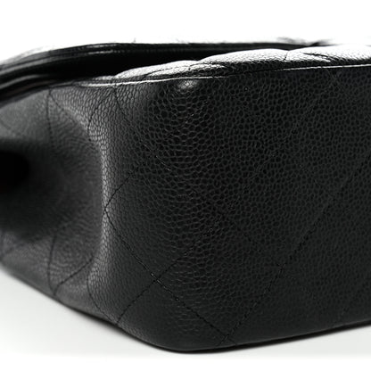 Chanel Caviar Quilted Jumbo Double Flap Black 9 of 14