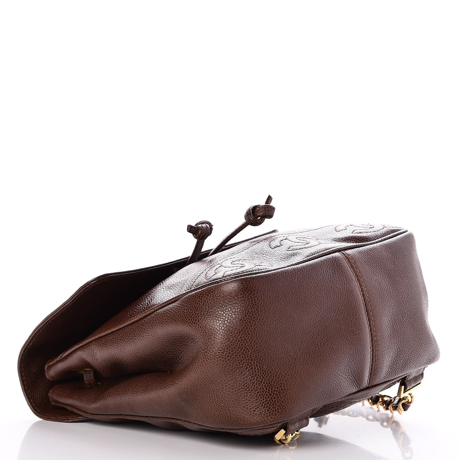Chanel Caviar CC Backpack Brown 4 of 9
