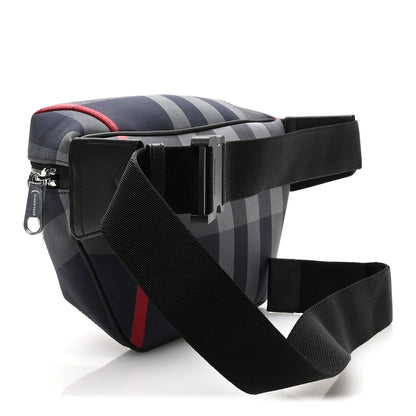 Burberry House Check Sonny Bum Bag Navy Grey 3 of 11