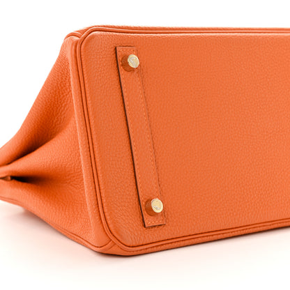 Hermes Togo Birkin 30 Orange 9 of 12