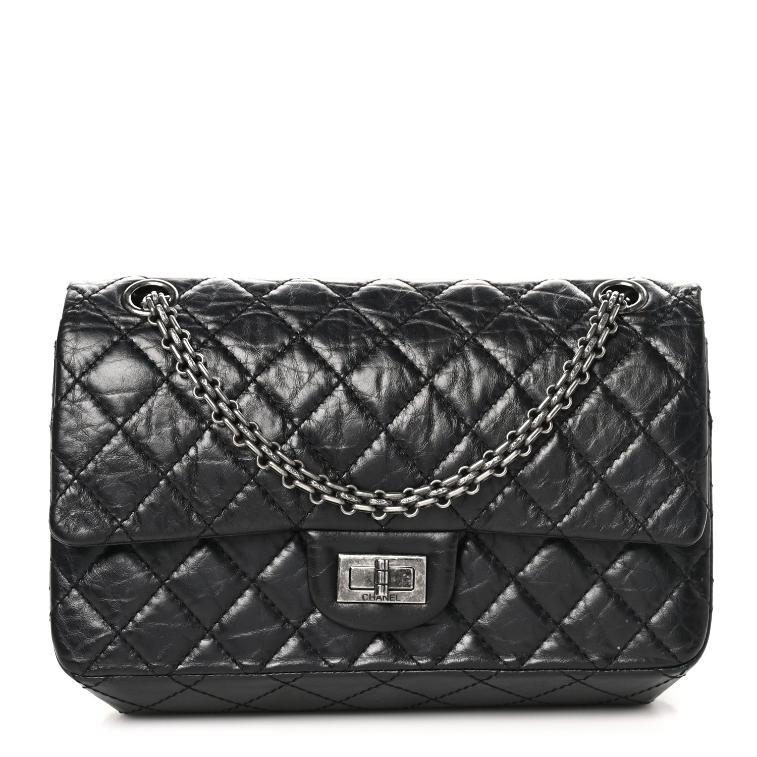 Chanel Aged Calfskin Quilted 2.55 Reissue 225 Flap Black 1 of 11