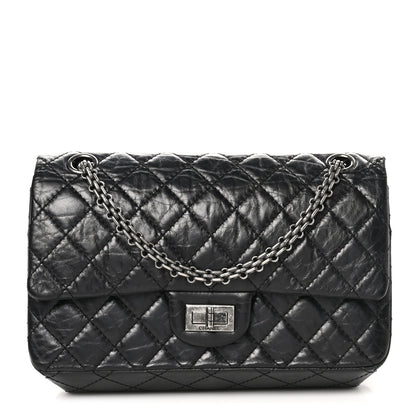 Chanel Aged Calfskin Quilted 2.55 Reissue 225 Flap Black 1 of 11