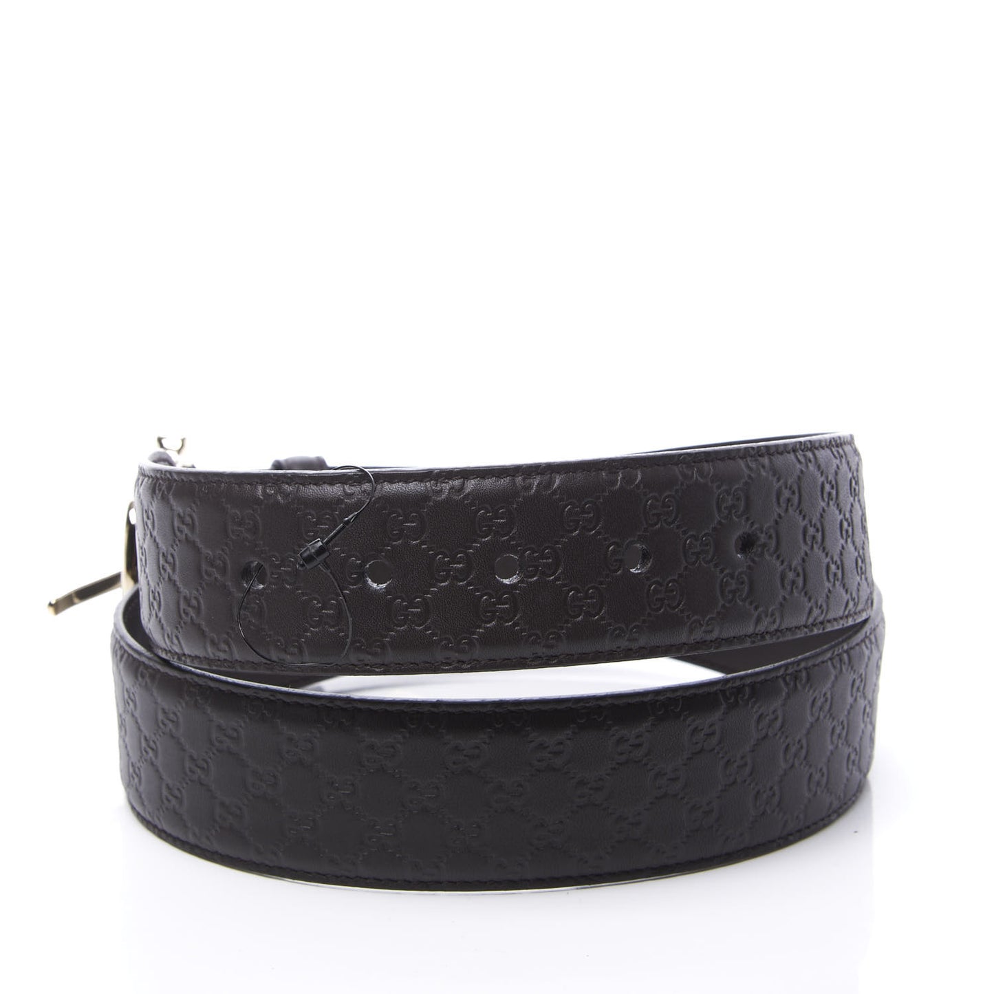 Soft Microguccissima Margaux Calfskin Belt 85 34 Testa di Moro