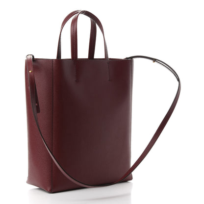 Celine Grained Calfskin Small Vertical Cabas Light Burgundy 2 of 8