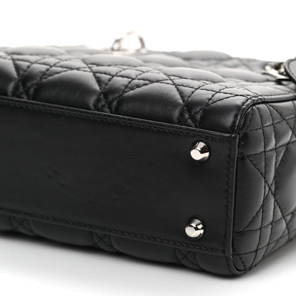 Christian Dior Lambskin Cannage Mini Lady Dior Black 8 of 8