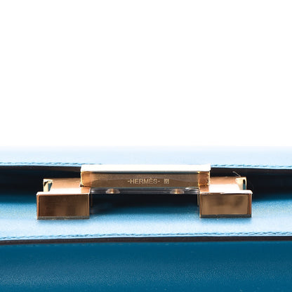 Hermes Tadelakt Constance 18 Bleu Izmir 16 of 17