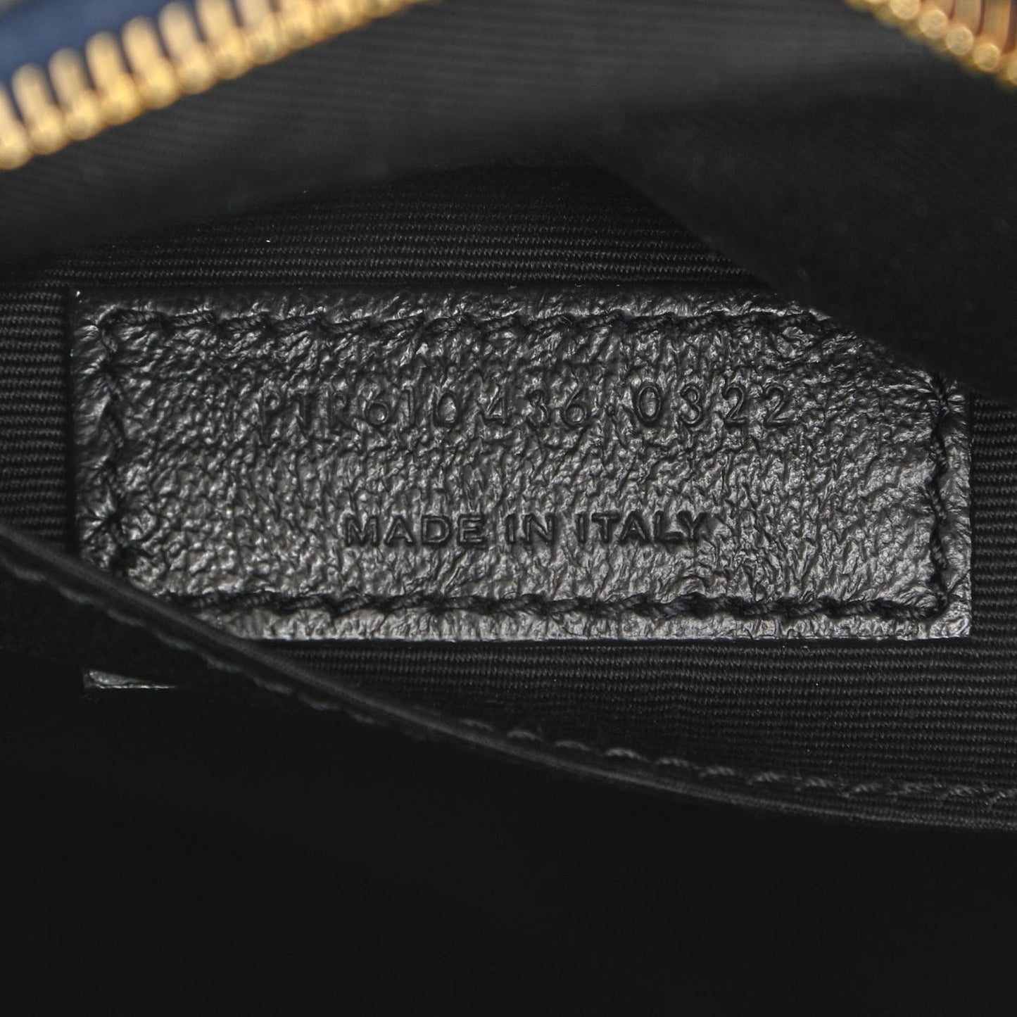 Denim Quilted Monogram Round Crossbody Bag Rodeo Blue