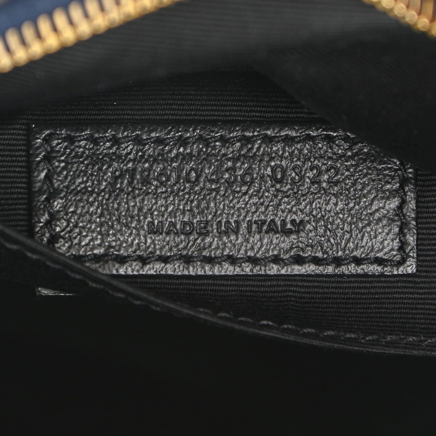 Saint Laurent Denim Quilted Monogram Round Crossbody Bag Rodeo Blue 7 of 10