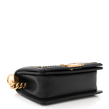 Chanel Caviar Quilted Small Chain Around Boy Flap Black 4 of 11