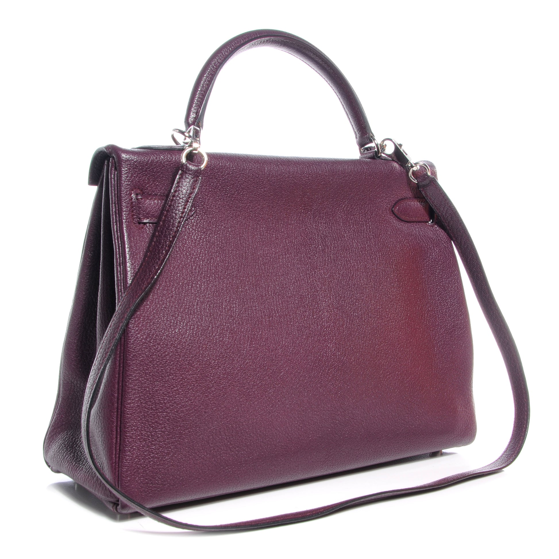 Hermes Chevre Kelly Retourne 32 Raisin 3 of 10