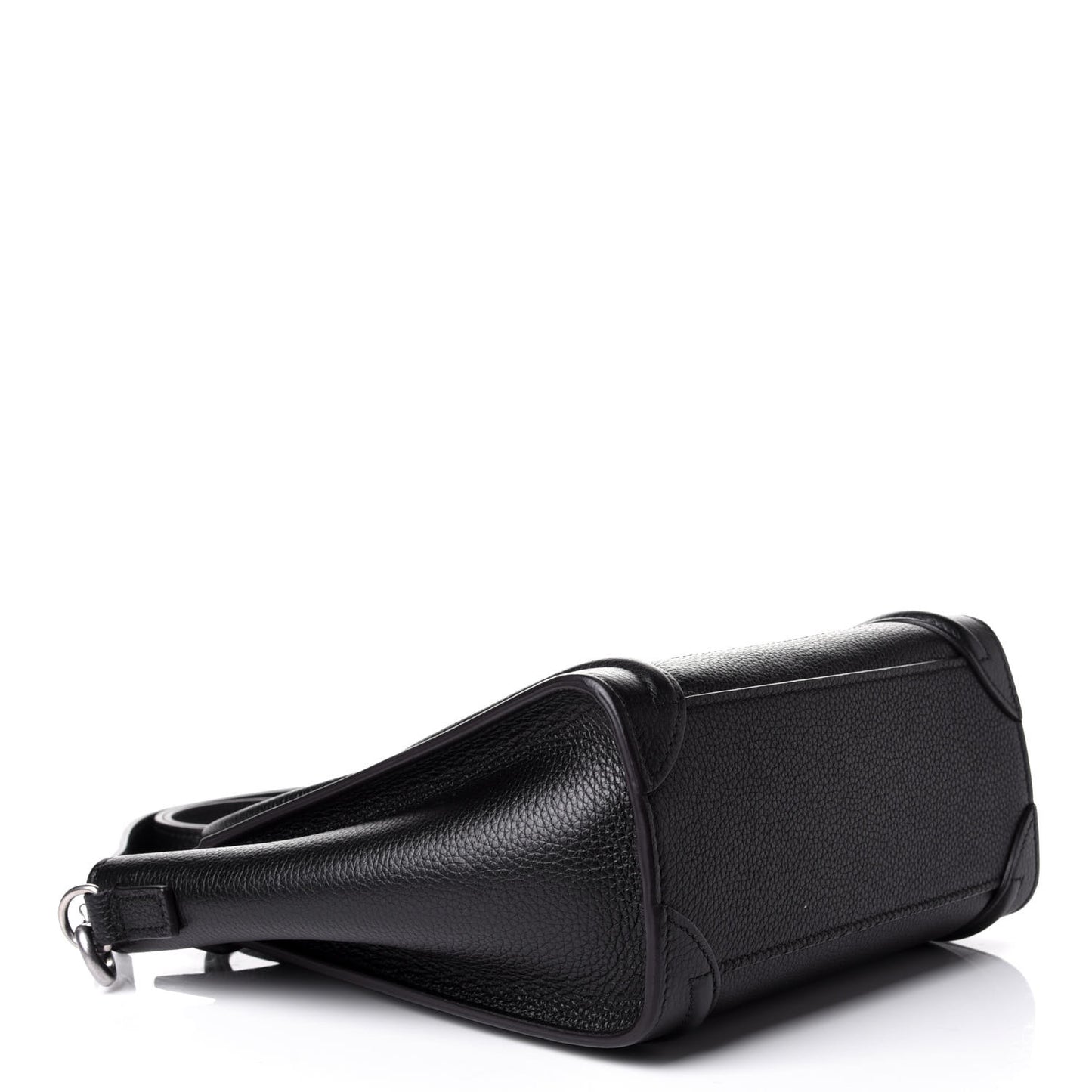 Drummed Calfskin Nano Luggage Black