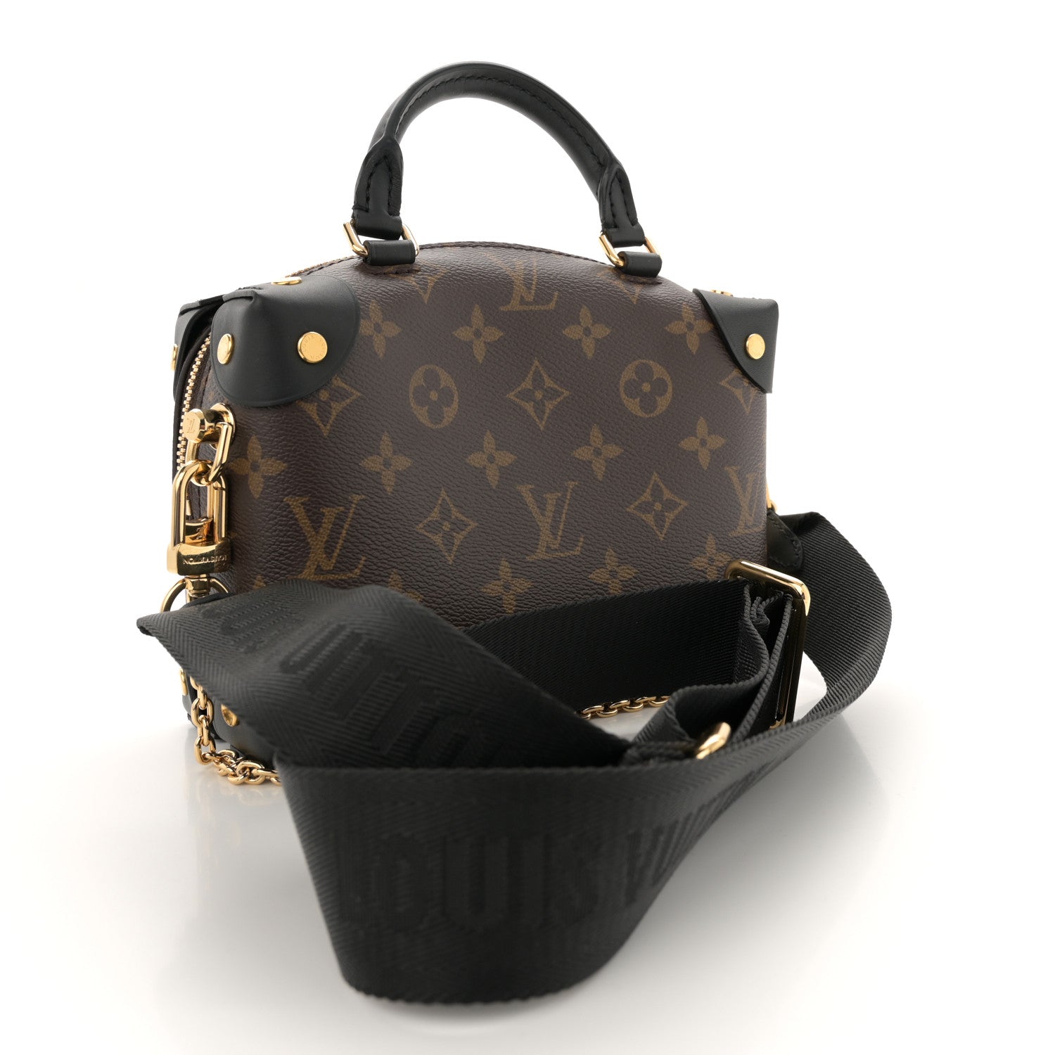 Louis Vuitton Monogram Petite Malle Souple Black 3 of 9