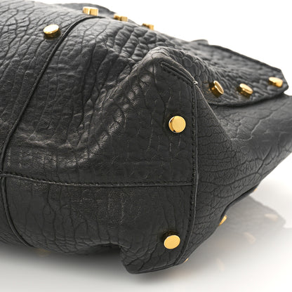 Jimmy Choo Grained Calfskin Studded Lockett Shopper Tote Black 8 of 9