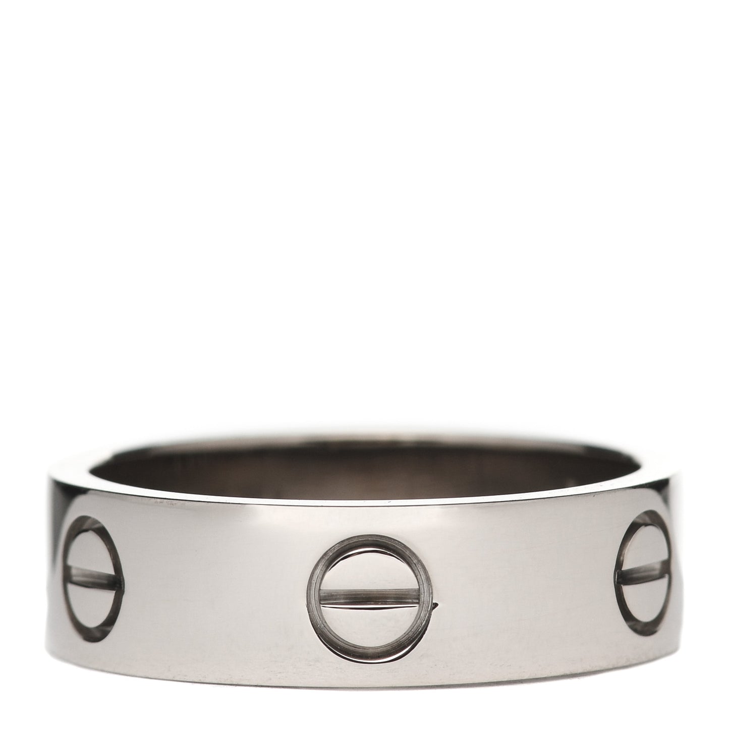 18K White Gold 6mm LOVE Ring 57 8