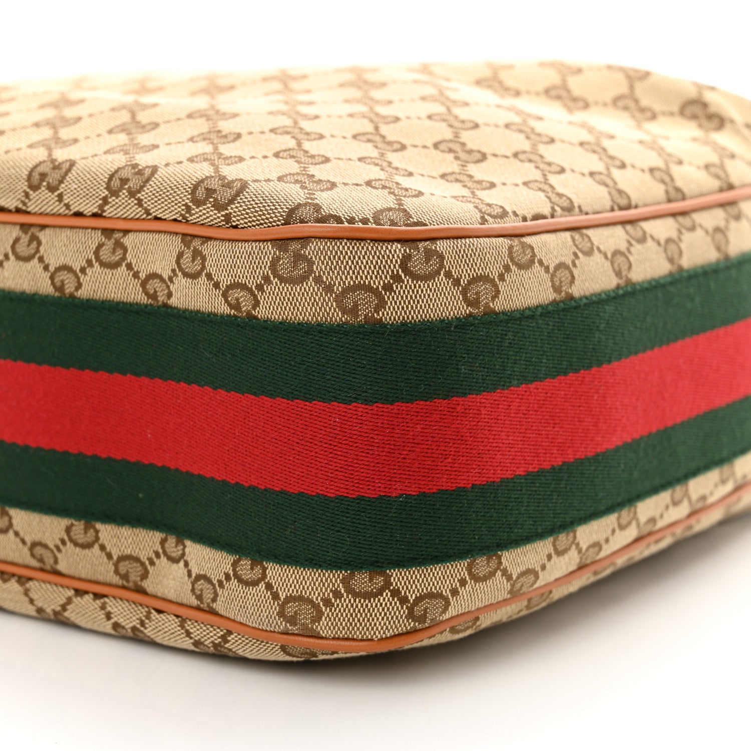 Gucci Monogram Medium Heritage Shoulder Bag Light Tobacco 10 of 10