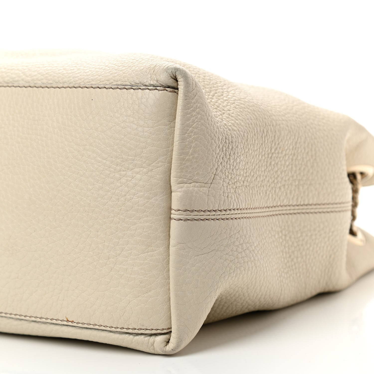 Gucci Cellarius Calfskin Medium Soho Chain Shoulder Bag Mystic White 10 of 13