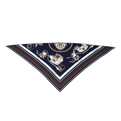 Hermes Cashmere Silk Ex-Libris Triangle Scarf 2 of 3